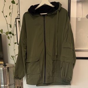 Alo Yoga Olive Green Hooded Jacket